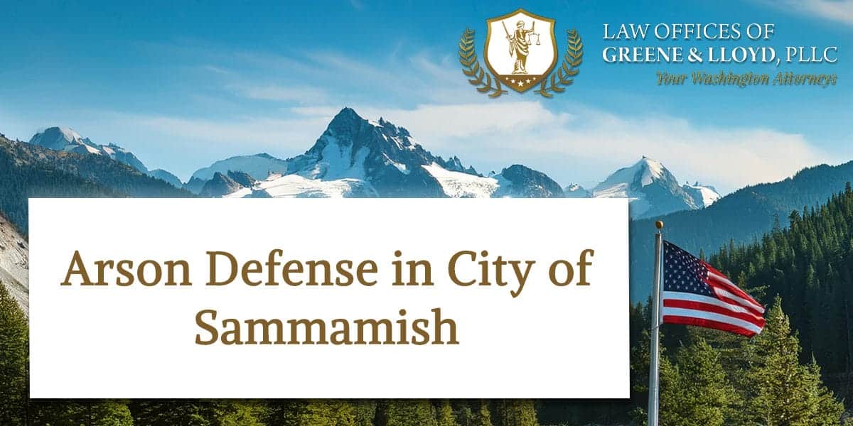 Arson Defense in City of Sammamish Washington - New