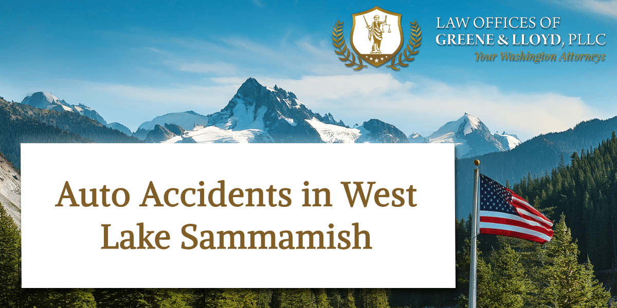 Auto Accidents in West Lake Sammamish Washington - New