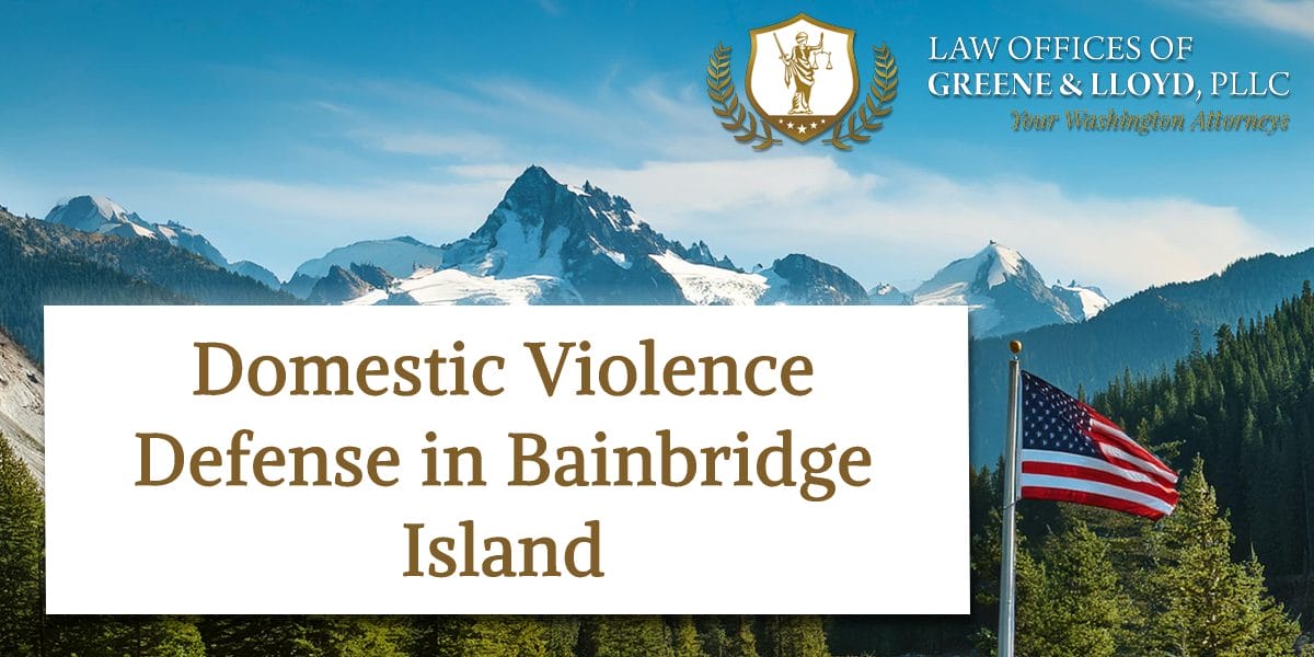 Domestic Violence Defense in Bainbridge Island Washington - New