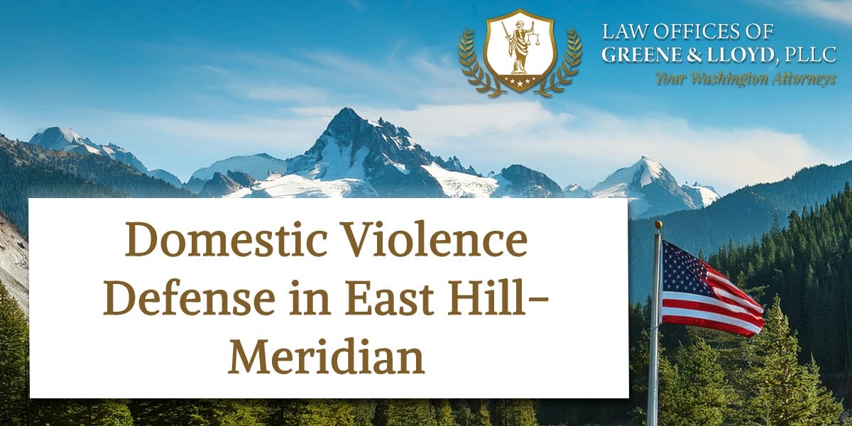 Domestic Violence Defense in East Hill-Meridian Washington - New