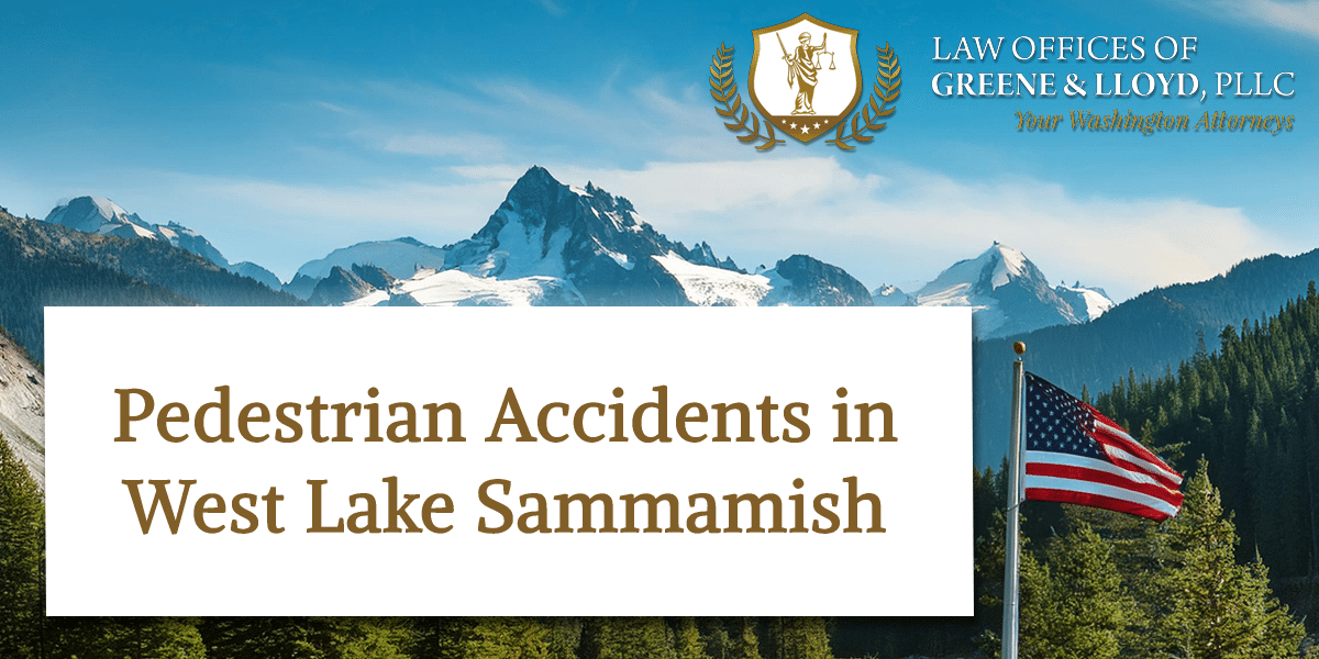 Pedestrian Accidents in West Lake Sammamish Washington - New