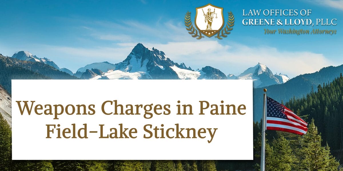 Weapons Charges in Paine Field-Lake Stickney Washington - New