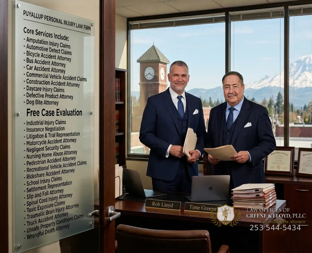 Personal injury attorney in Puyallup, WA — The Law Offices of Greene & Lloyd