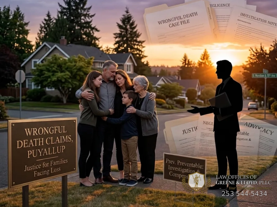Wrongful death attorney in Puyallup, WA — The Law Offices of Greene & Lloyd