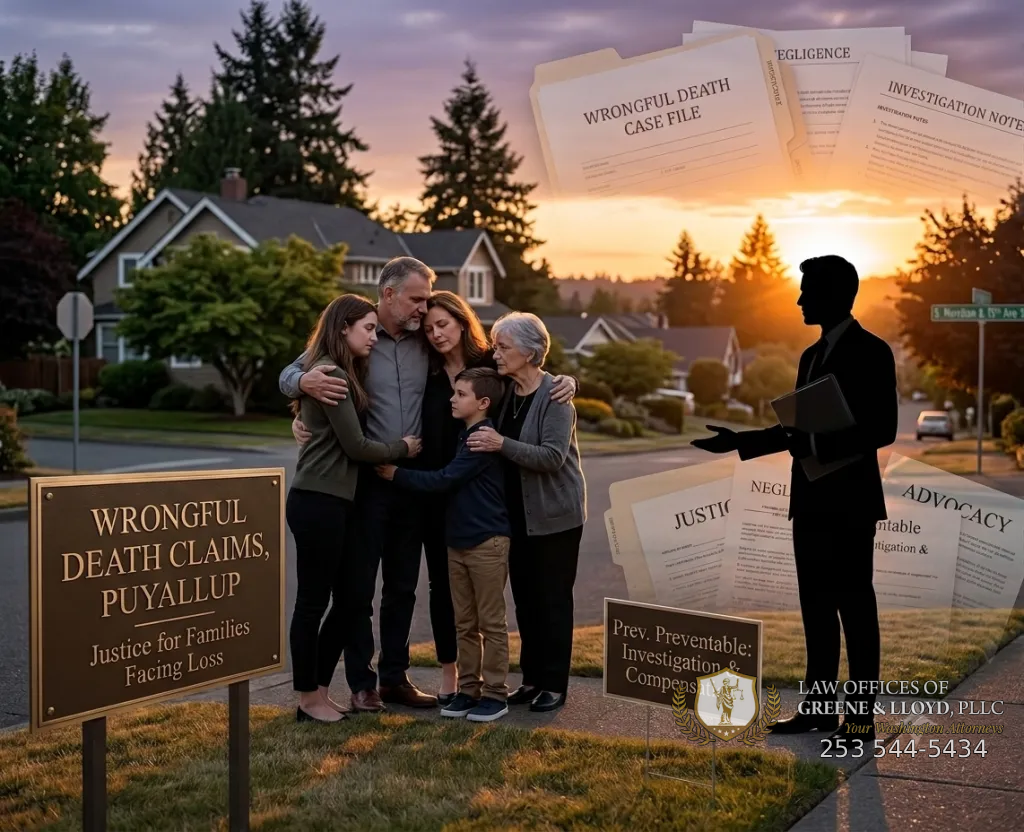 Wrongful death attorney in Puyallup, WA — The Law Offices of Greene & Lloyd